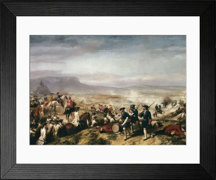 Framed Print : BALACA Y OREJAS-CANSECO, Ricardo (1844-1880). Battle of Almansa. 1862. Part of the War of Spanish Succession (25th April 1707). Oil on canvas. SPAIN. Madrid. Congress Palace Framed Print : BALACA Y OREJAS-CANSECO, Ricardo (1844-1880). Battle of Almansa. 1862. Part of the War of Spanish Succession (25th April 1707). Oil on canvas. SPAIN. Madrid. Congress Palace