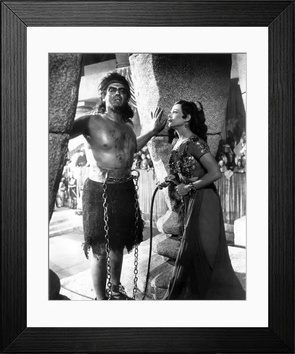 Framed Print : SAMSON AND DELILAH, from left: Victor Mature, Hedy Lamarr, 1949