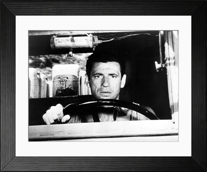 Framed Print : THE WAGES OF FEAR, (aka LE SALAIRE DE LA PEUR), Yves Montand, 1953 Framed Print : THE WAGES OF FEAR, (aka LE SALAIRE DE LA PEUR), Yves Montand, 1953