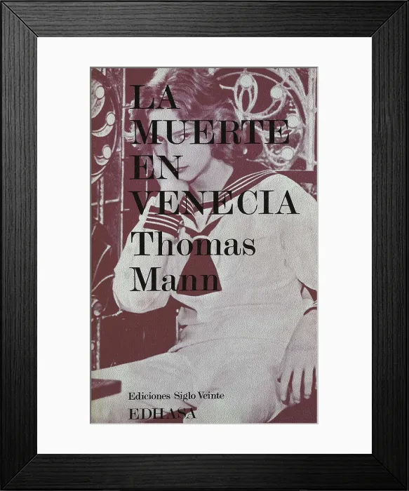 Framed Print : MANN, Thomas (1875-1955). Title page of 'Death in Venice'. Edition printed in Buenos Aires in 1971 by the publishing house Edhasa, translation by Martn Rivas