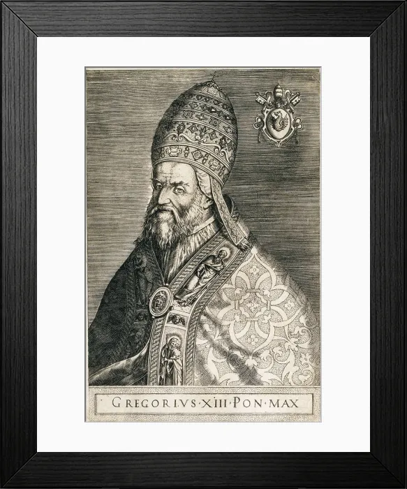 Framed Print : GREGORY XIII (1502-1585). Engraving. FRANCE. Paris. National Library. AISA / Everett Collection**US SALES ONLY**