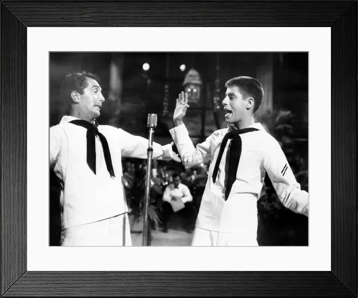 Framed Print : SAILOR BEWARE, from left: Dean Martin, Jerry Lewis, 1952