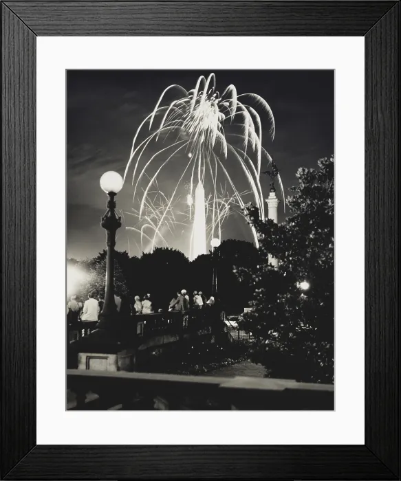 Framed Print : Fireworks over the Washington Monument, 1934. (BSLOC_2013_8_8)