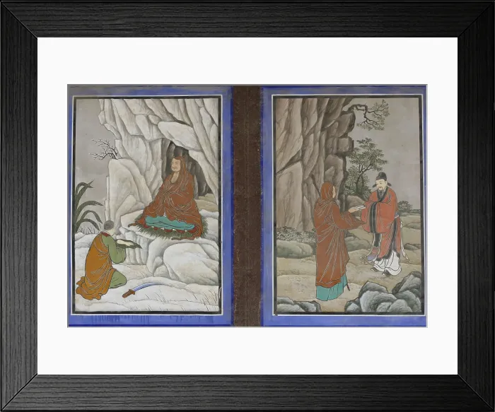 Framed Print : KOREA. Chiin-Ri. Haeinsa Temple. Frescoes with scenes of Buddhist mythology. Fresco. AISA / Everett Collection**US SALES ONLY**