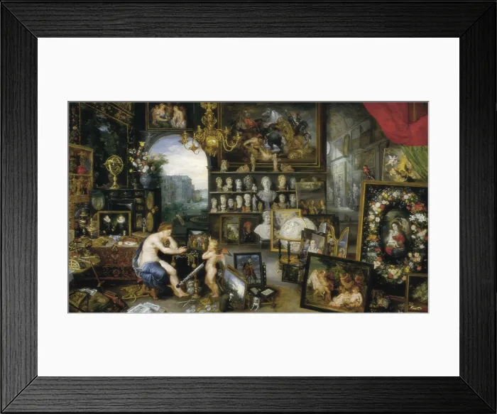 Framed Print : Breugel, Jan, The Elder, called 'Velvet Bruegel' (1568-1625). The Sense of Sight. 1617 - 1618