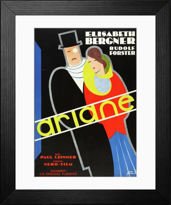 Framed Print : ARIANE, Swedish poster, Rudolf Forster, Elisabeth Bergner, 1931 Framed Print : ARIANE, Swedish poster, Rudolf Forster, Elisabeth Bergner, 1931