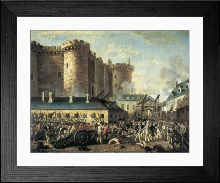 Framed Print : French Revolution (1789). The Storming of the Bastille (July 14). Oil on canvas. FRANCE. Paris. Muse Carnavalet (Carnavalet Museum). AISA / Everett Collection**US SALES ONLY** Framed Print : French Revolution (1789). The Storming of the Bastille (July 14). Oil on canvas. FRANCE. Paris. Muse Carnavalet (Carnavalet Museum). AISA / Everett Collection**US SALES ONLY**