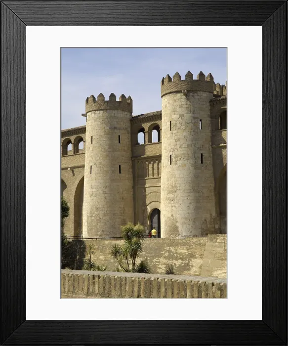 Framed Print : Aljaferia Palace. 11th c. SPAIN. Zaragoza. La Aljaferia Palace. Aljafera Palace. Hispano-Moresque art. Taifas Kingdoms period. AISA / Everett Collection**US SALES ONLY**