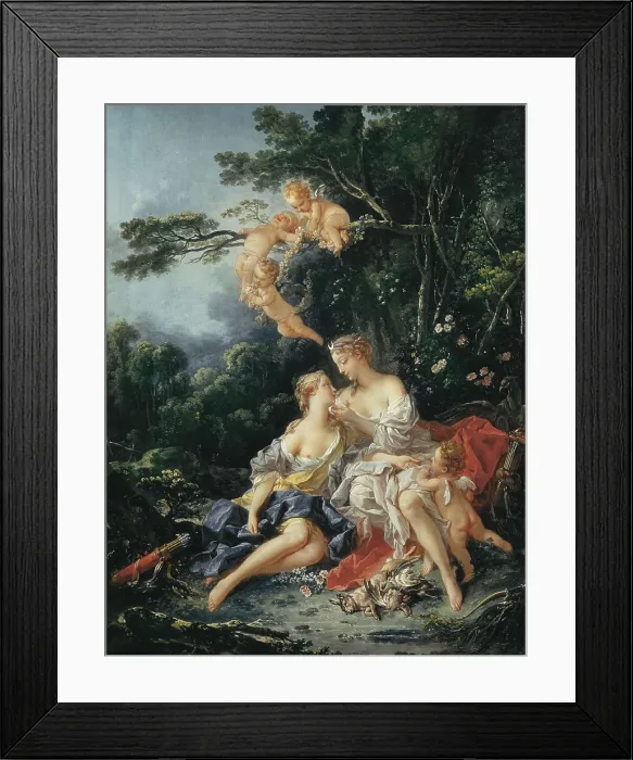 Framed Print : BOUCHER, Franois (1703-1770). Jupiter and Callisto. 1744. Rococo art. Oil on canvas. RUSSIA. Moscow. Pushkin Museum of Fine Arts. AISA / Everett Collection**US SALES ONLY**
