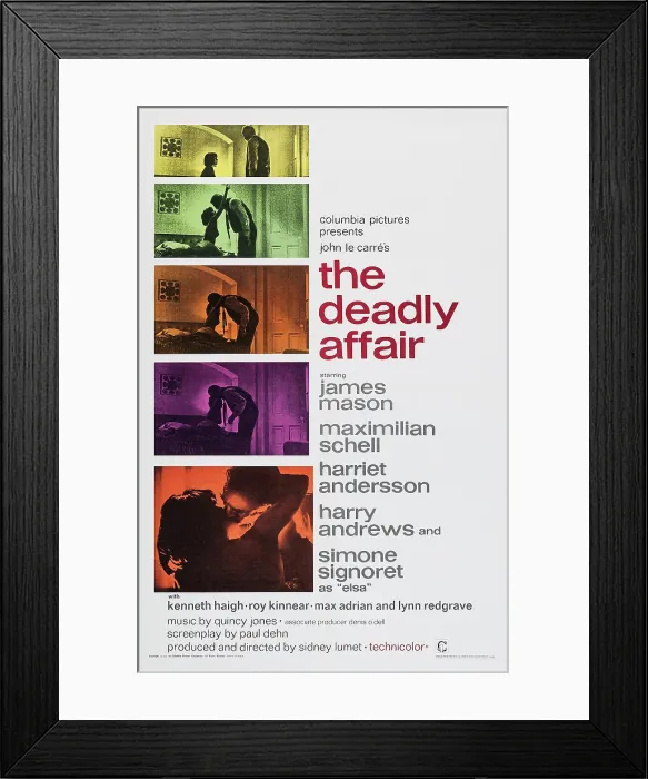 Framed Print : THE DEADLY AFFAIR, US poster, 1966 Framed Print : THE DEADLY AFFAIR, US poster, 1966