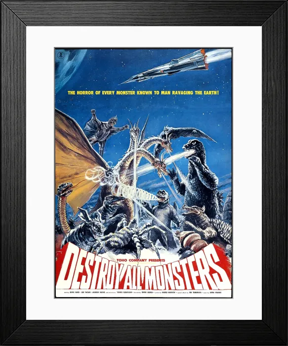Framed Print : DESTROY ALL MONSTERS Framed Print : DESTROY ALL MONSTERS