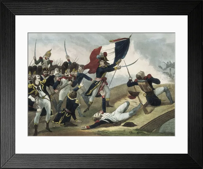 Framed Print : Battle of Arcole. Litography. FRANCE. Paris. National Library. AISA / Everett Collection**US SALES ONLY**