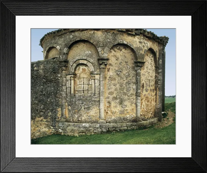 Framed Print : SPAIN. CASTILE AND LEON. SORIA. Valdenebro. Church of Saint Michael. Apse. Romanesque art. Architecture. AISA / Everett Collection**US SALES ONLY**