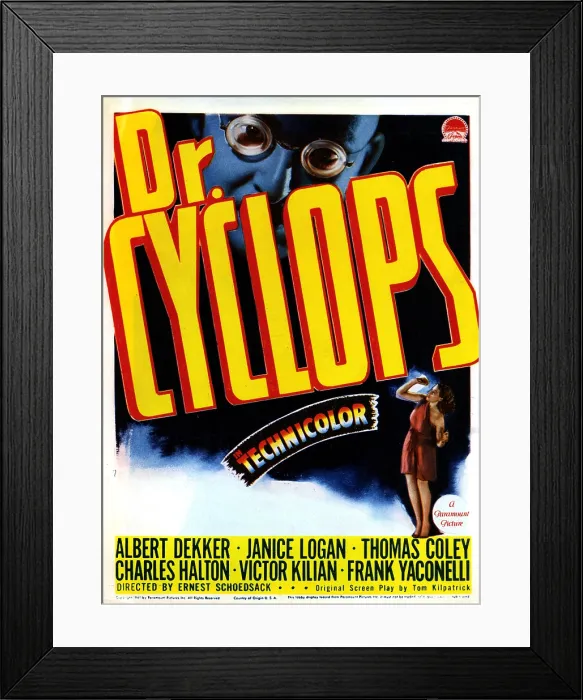 Framed Print : DR. CYCLOPS, from left, Albert Dekker, Janice Logan, 1940 Framed Print : DR. CYCLOPS, from left, Albert Dekker, Janice Logan, 1940