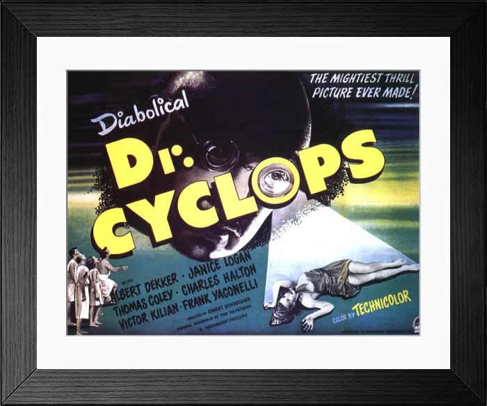 Framed Print : DR. CYCLOPS, (aka DOCTOR CYCLOPS), from top: Albert Dekker, Janice Logan, 1940 Framed Print : DR. CYCLOPS, (aka DOCTOR CYCLOPS), from top: Albert Dekker, Janice Logan, 1940