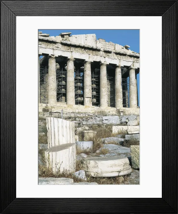 Framed Print : IKTINOS (5th C. BC); PHIDIAS (490 -431 BC); CALCRATES, (5th C. BC). Parthenon. GREECE. Athens. Acropolis. Parthenon. Classical Greek art. Architecture