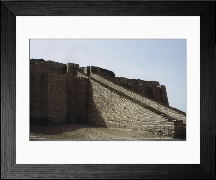 Framed Print : IRAQ. Ur. Great Ziggurat of Ur (21st c. BC). Sumerian art. Architecture. AISA / Everett Collection**US SALES ONLY**