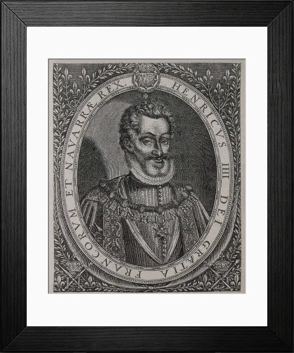 Framed Print : HENRY IV of France (1553-1610). Engraving by Toms de Leu (16th c.). Engraving. AISA / Everett Collection**US SALES ONLY** Framed Print : HENRY IV of France (1553-1610). Engraving by Toms de Leu (16th c.). Engraving. AISA / Everett Collection**US SALES ONLY**