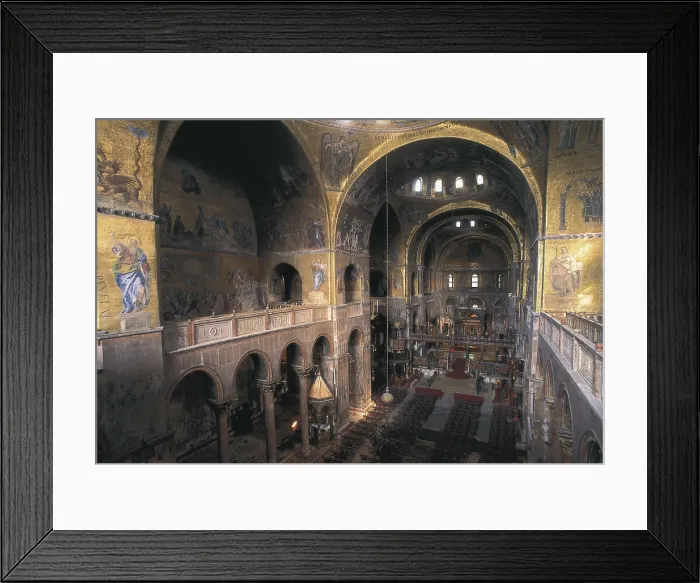 Framed Print : St. Mark's Basilica. ITALY. VENETO. Venice. St. Mark's Basilica. Main nave. Middle Byzantine art. Architecture. AISA / Everett Collection**US SALES ONLY** Framed Print : St. Mark's Basilica. ITALY. VENETO. Venice. St. Mark's Basilica. Main nave. Middle Byzantine art. Architecture. AISA / Everett Collection**US SALES ONLY**