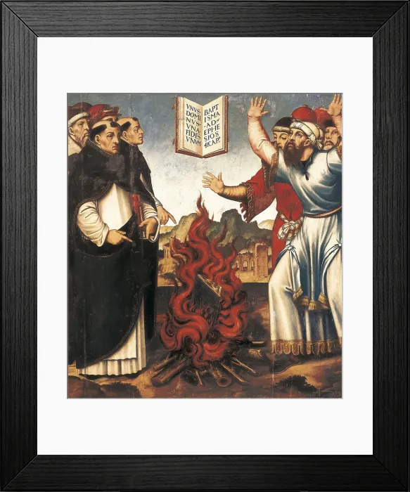Framed Print : LLORENS, Cristbal (ca. 1550-ca. 1616). Legal Proof of the Books. 1600s. Oil on wood. SPAIN. Valencia. San Pio V Fine Arts Museum. AISA / Everett Collection**US SALES ONLY**