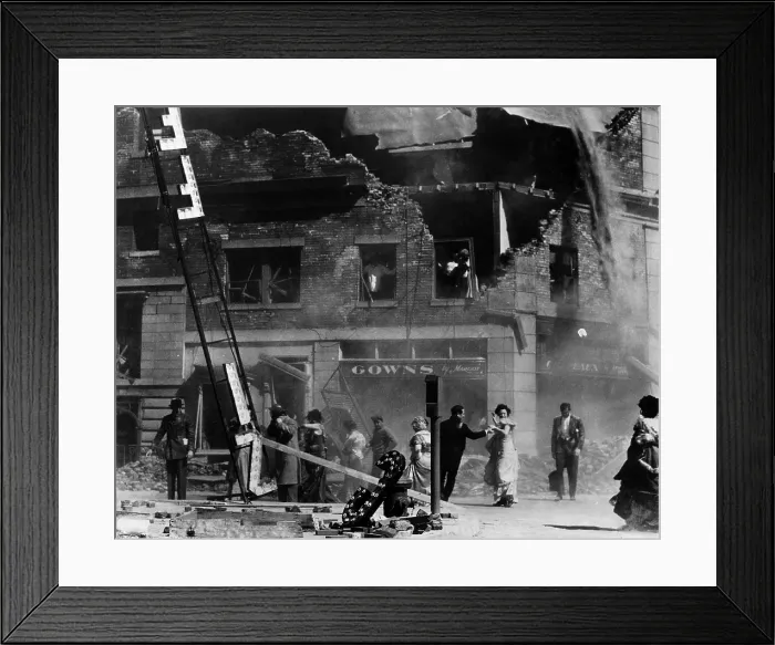 Framed Print : SAN FRANCISCO, earthquake, 1936
