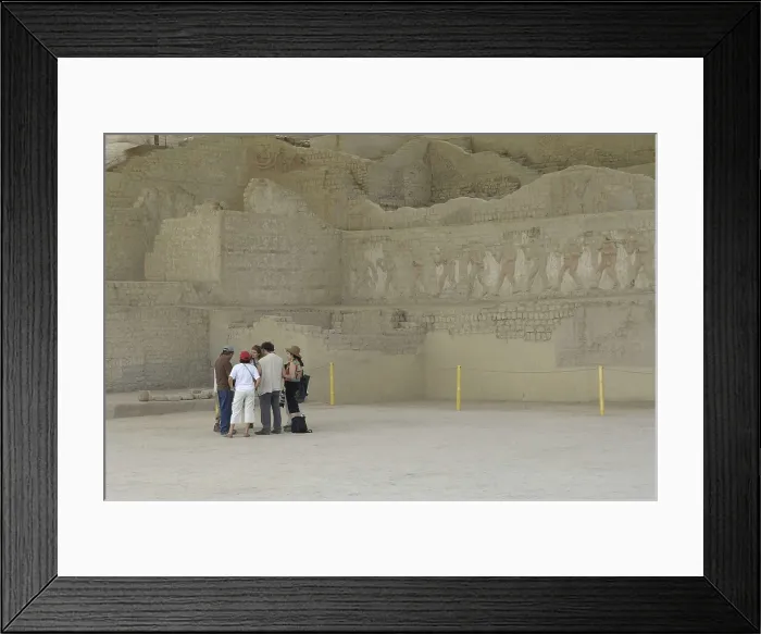 Framed Print : PERU. LA LIBERTAD. El Brujo Archaeological Complex. Moche Culture (100-750). Moche or Mochica Art. AISA / Everett Collection**US SALES ONLY**