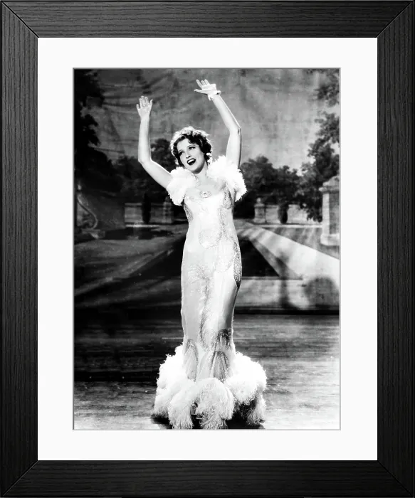 Framed Print : SAN FRANCISCO, Jeanette MacDonald, in a gown by Adrian, 1936 Framed Print : SAN FRANCISCO, Jeanette MacDonald, in a gown by Adrian, 1936
