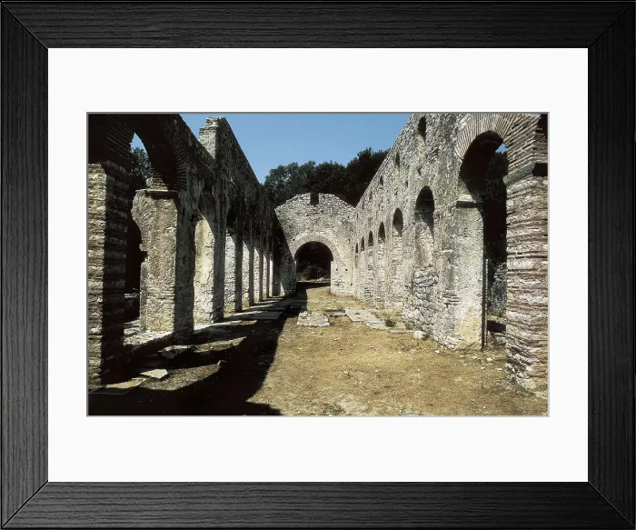 Framed Print : ALBANIA. SARAND. Buthrotum. Remains of the Byzantine basilica (5th-6th c.). Early Byzantine art. Architecture. AISA / Everett Collection**US SALES ONLY**