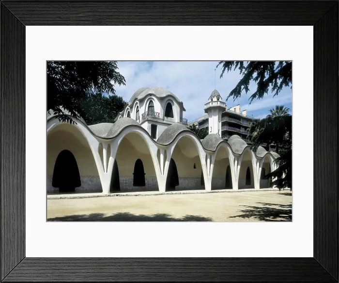 Framed Print : MUNCUNILL I PARELLADA, Llus (1868-1931). Masia Freixa. 1907-1910. SPAIN. CATALONIA. BARCELONA. Terrassa. Modernism. Architecture. AISA / Everett Collection**US SALES ONLY**