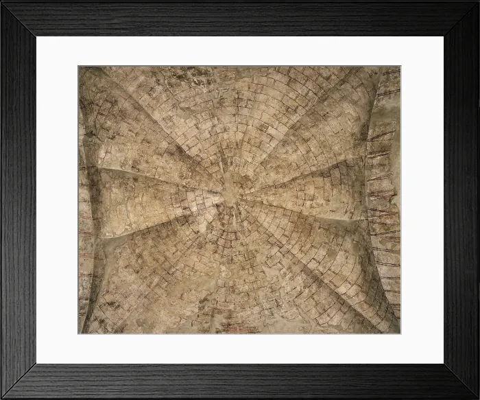 Framed Print : Church of San Salvador Palat del Rey. 10th c. SPAIN. Len. Vault. Hispano-Moresque art. Architecture. AISA / Everett Collection**US SALES ONLY** Framed Print : Church of San Salvador Palat del Rey. 10th c. SPAIN. Len. Vault. Hispano-Moresque art. Architecture. AISA / Everett Collection**US SALES ONLY**