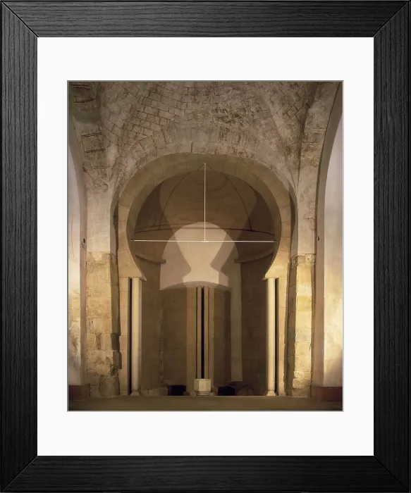 Framed Print : Church of San Salvador Palat del Rey. 10th c. SPAIN. Len. Hispano-Moresque art. Architecture. AISA / Everett Collection**US SALES ONLY**