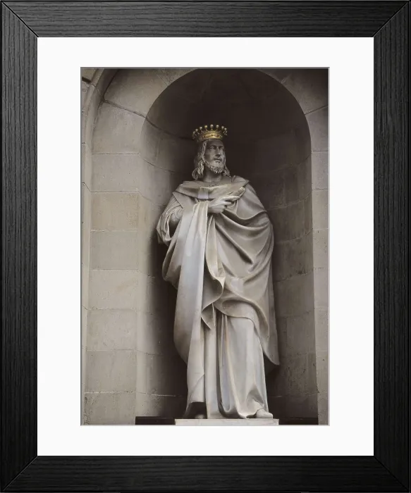 Framed Print : SPAIN. Barcelona. City Hall. Statue of the king James I the Conqueror, work by Josep Bover (1841-1844). Sculpture. AISA / Everett Collection**US SALES ONLY**