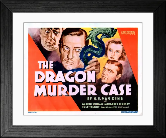 Framed Print : THE DRAGON MURDER CASE, US lobbycard, Eugene Pallette, Warren William, Lyle Talbot, Margaret Lindsay, 1934 Framed Print : THE DRAGON MURDER CASE, US lobbycard, Eugene Pallette, Warren William, Lyle Talbot, Margaret Lindsay, 1934