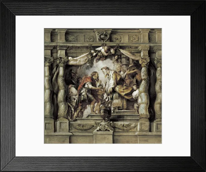 Framed Print : RUBENS, Peter Paul (1577-1640). Abraham and Melchizedek. 1625. Representaion of the Genesis, chapter 14. Baroque art. ; Flemish art. Oil on wood. SPAIN. Madrid. Prado Museum Framed Print : RUBENS, Peter Paul (1577-1640). Abraham and Melchizedek. 1625. Representaion of the Genesis, chapter 14. Baroque art. ; Flemish art. Oil on wood. SPAIN. Madrid. Prado Museum