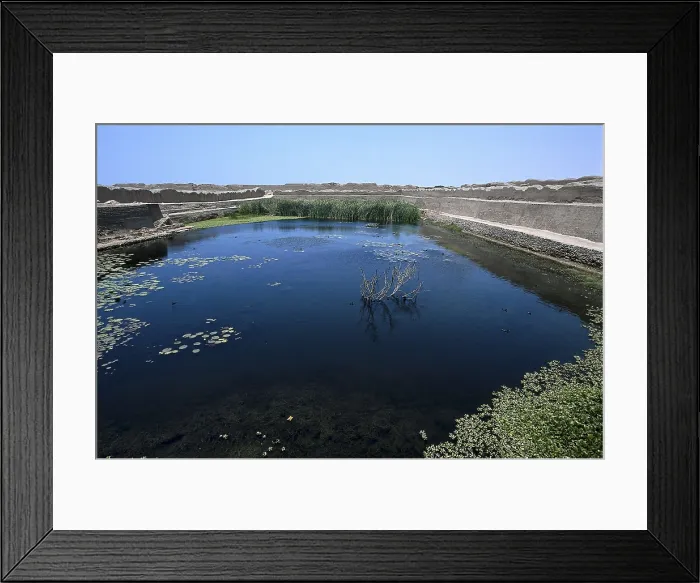 Framed Print : PERU. Trujillo. Chan Chan. Ceremonial and supplying pond. Chimu art. AISA / Everett Collection**US SALES ONLY**