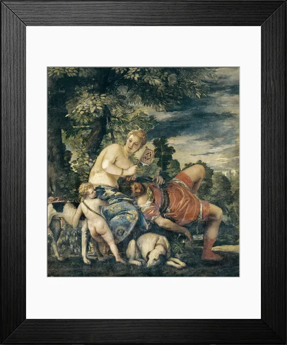 Framed Print : VERONESE, Paolo Caliari, called Paolo (1528-1588). Venus and Adonis. 1580. Renaissance art. Cinquecento. Oil on canvas. SPAIN. Madrid. Prado Museum Framed Print : VERONESE, Paolo Caliari, called Paolo (1528-1588). Venus and Adonis. 1580. Renaissance art. Cinquecento. Oil on canvas. SPAIN. Madrid. Prado Museum