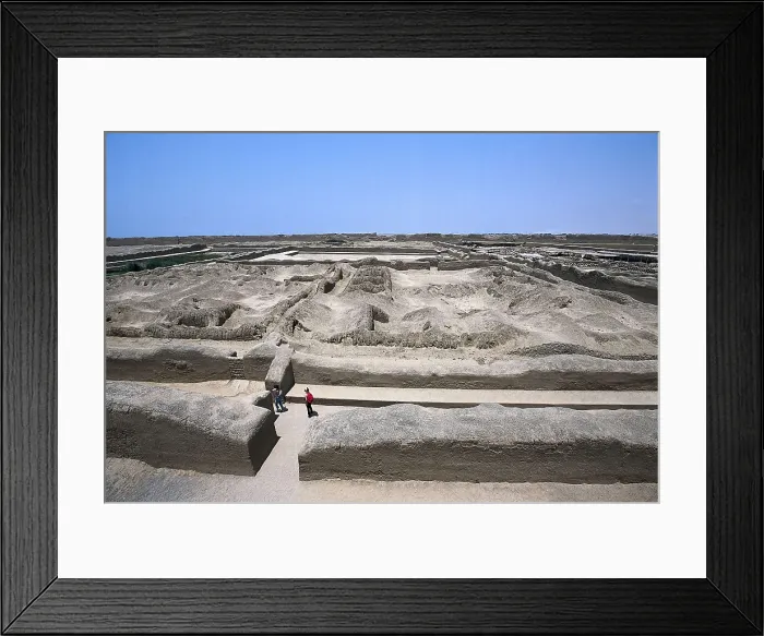 Framed Print : PERU. Trujillo. Chan Chan. General view of the citadel. Chimu art. Architecture. AISA / Everett Collection**US SALES ONLY**