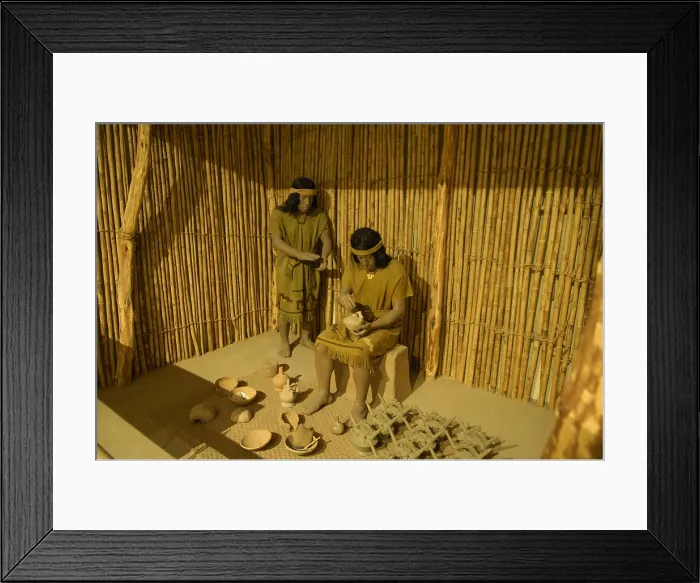 Framed Print : Sican or Lambayeque Culture (700-1300). Representation. PERU. Ferreafe. Sicn National Museum. AISA / Everett Collection**US SALES ONLY**