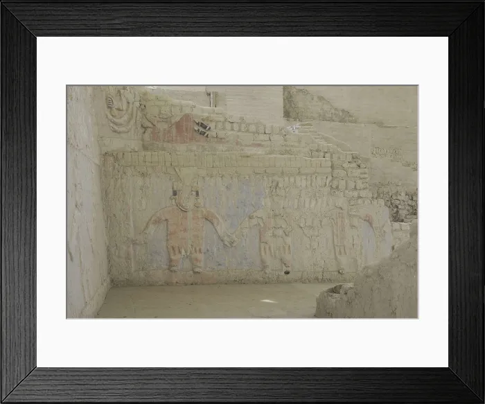 Framed Print : PERU. LA LIBERTAD. El Brujo Archaeological Complex. Moche Culture (100-750). Moche or Mochica Art. AISA / Everett Collection**US SALES ONLY**