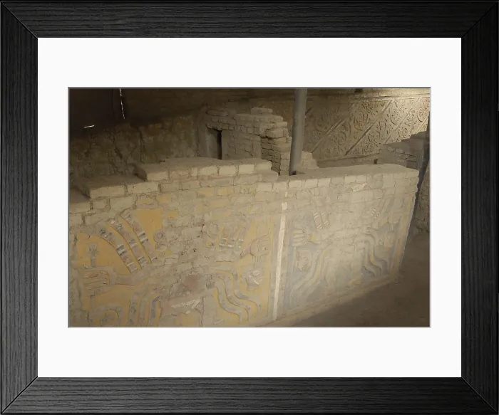 Framed Print : PERU. LA LIBERTAD. El Brujo Archaeological Complex. Moche Culture (100-750). Moche or Mochica Art. AISA / Everett Collection**US SALES ONLY**
