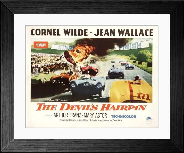 Framed Print : THE DEVIL'S HAIRPIN, 1957 Framed Print : THE DEVIL'S HAIRPIN, 1957