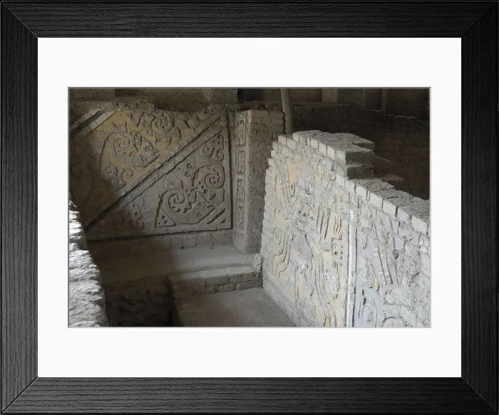 Framed Print : PERU. LA LIBERTAD. El Brujo Archaeological Complex. Moche Culture (100-750). Moche or Mochica Art. AISA / Everett Collection**US SALES ONLY**