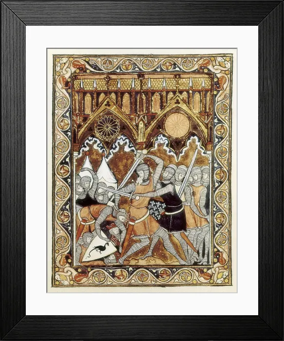 Framed Print : Psalter of Saint Louis (13th c.)