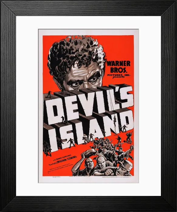 Framed Print : DEVIL'S ISLAND, US poster art, 1939