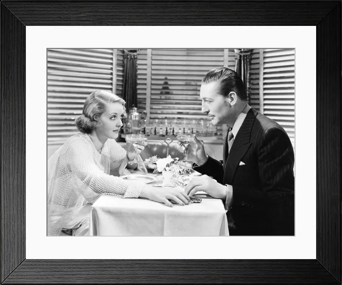 Framed Print : SATAN MET A LADY, from left, Bette Davis, Warren William, 1936