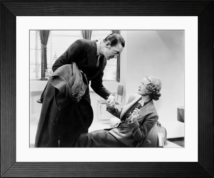 Framed Print : SATAN MET A LADY, from left, Warren William, Bette Davis, 1936 Framed Print : SATAN MET A LADY, from left, Warren William, Bette Davis, 1936