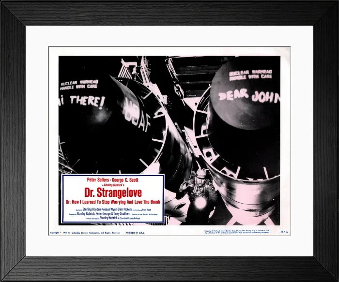 Framed Print : DR. STRANGELOVE, (aka DR. STRANGELOVE OR: HOW I LEARNED TO STOP WORRYING AND LOVE THE BOMB), Slim Pickens, 1964