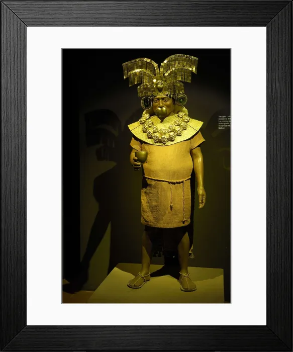 Framed Print : Representation of the Lord of Sipn (3rd c. AD). Moche or Mochica Art. PERU. Sipn. Royal Tombs of Sipn Museum. AISA / Everett Collection**US SALES ONLY**