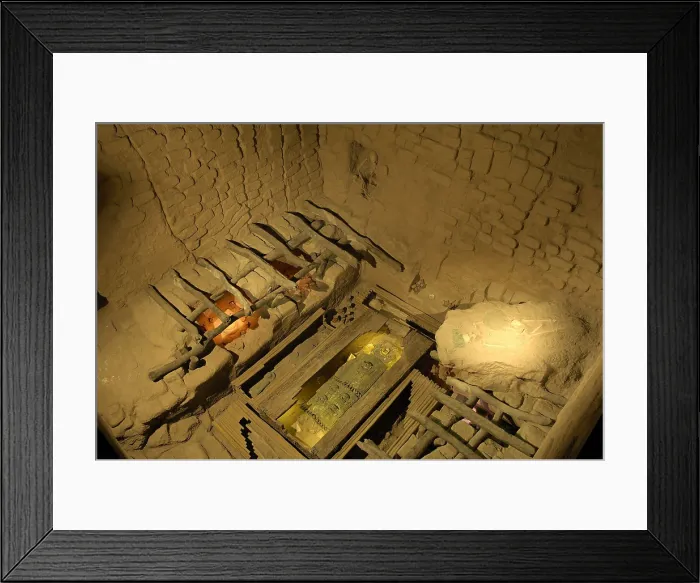 Framed Print : Reconstruction of the tomb. Moche or Mochica Art. PERU. Sipn. Royal Tombs of Sipn Museum. AISA / Everett Collection**US SALES ONLY**