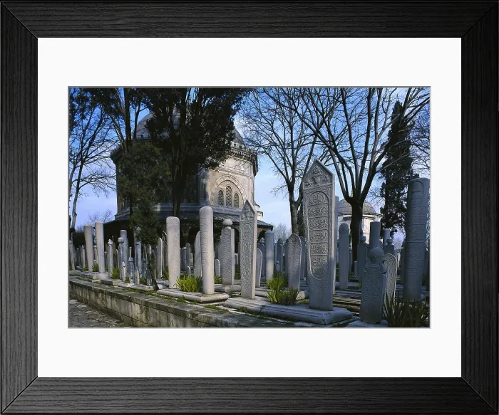 Framed Print : SINAN, Mimar (1490-1588). Tomb of Sleyman the Magnificent. 1566. TURKEY. Istanbul. Suleymaniye Mosque. Ottoman art. Architecture. AISA / Everett Collection**US SALES ONLY**